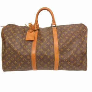 LOUIS VUITTON M41414 ヴィンテージ 80s キーポル55 モノグラム ボストンバッグ ブラウン