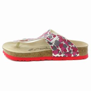 BIRKENSTOCK PAPILLIO サンダル 総柄 23.0cm 赤 レッド