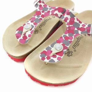 BIRKENSTOCK PAPILLIO サンダル 総柄 23.0cm 赤 レッド