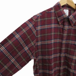 Brooks Brothers ネルシャツ チェック BD ボタンダウン カジュアル 長袖 L 赤 レッド