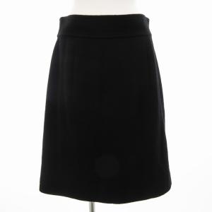 ツイードスカート ビジネス フォーマル タイト ひざ丈 42 XL 黒 ブラック