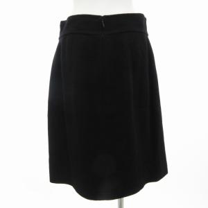 CHANEL ツイードスカート ビジネス フォーマル タイト ひざ丈 42 XL 黒 ブラック
