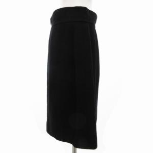 CHANEL ツイードスカート ビジネス フォーマル タイト ひざ丈 42 XL 黒 ブラック