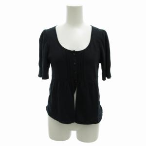 サマーニット カットソー ホースロゴ 半袖 38 M 紺 ネイビー