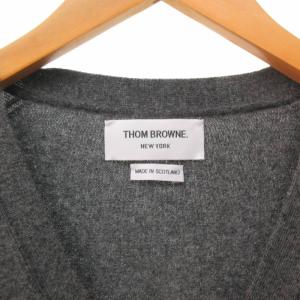 THOM BROWNE トリコロールテープウールタイ　ダークグレー Thom Browne(トム・ブラウン) ／トリコロール テープ ロゴタグ T