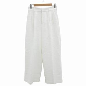 エブリデイアイライク EVERYDAY I LIKE 23SS パンツ スラックス ツイード 38 M 白 ホワイト