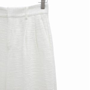 Deuxieme Classe エブリデイアイライク EVERYDAY I LIKE 23SS パンツ スラックス ツイード 38 M 白 ホワイト