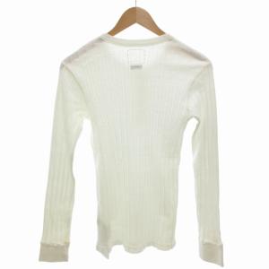 visvim リブニットカットソー ヘンリーネック 長袖 1 S 白 ホワイト