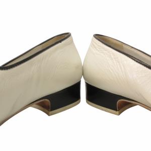 バイカラー メリージェーン パンプス ホワイト 38（2024/09/18買取  