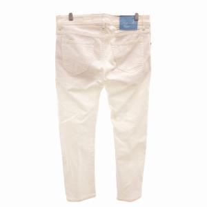 JACOB COHEN デニムパンツ ジーンズ チノ スリムストレッチ 刺繍 32 L 白 ホワイト