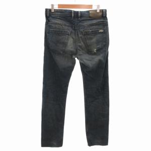 DIESEL BRADDOM デニムパンツ ジーンズ ダメージ加工 テーパード ボタンフライ W30 L32 青 インディゴブルー 0804Z