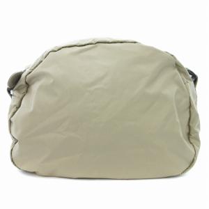 agnes b. ショルダーバッグ 斜めがけ ロゴ刺繍 カーキ