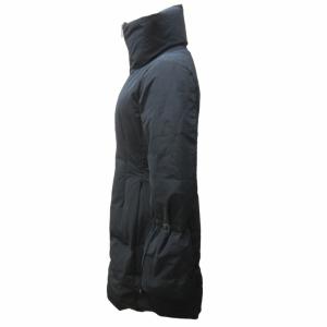MONCLER 17AW アリュー ALNUS ロング ダウンコート ジャケット スタンドカラー ダブルジップ 紺 ネイビー 0 約S 1009