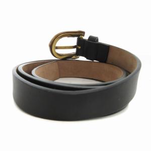 GUCCI ベルト バンブーバックル レザー ハトメ ゴールド金具 ロゴ XS 黒 ブラック