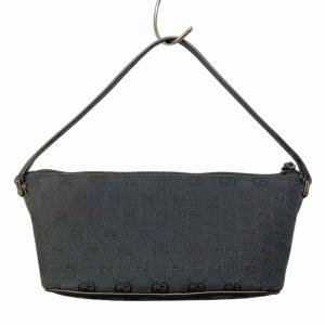 GUCCI 07198 GGキャンバス ワンハンドル バッグ ブラック