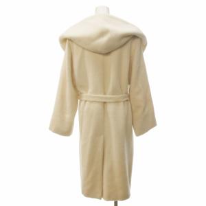 Max Mara 最高級 白タグ ベルテッド ガウンコート テディベア ホワイト 36