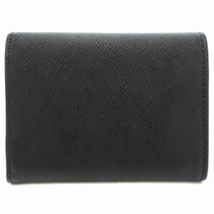 BLUE LABEL CRESTBRIDGE 三つ折り財布 ミニウォレット ゴールド金具 黒 ブラック