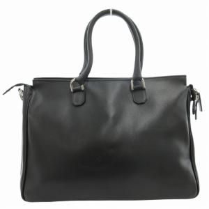 FURLA ハンドバッグ ビジネス ブリーフケース ロゴ レザー 黒 ブラック