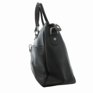 FURLA ハンドバッグ ビジネス ブリーフケース ロゴ レザー 黒 ブラック