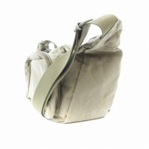 PORTER ボディバッグ ショルダー 斜め掛け ロゴ ナイロン ベージュ