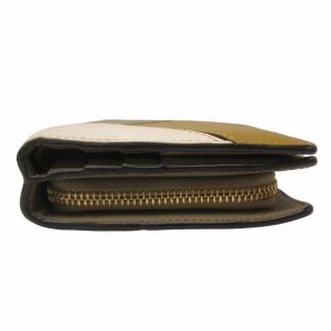 LOEWE パズル コンパクトジップウォレット アナグラム カーキ系