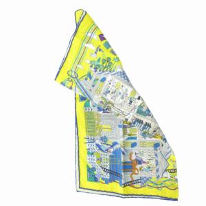 HERMES 希少カラー カレ40 LA MAISON DES CARRES イエロー