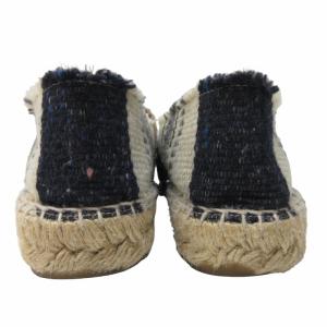 CHANEL ココマーク エスパドリーユ スリッポン グレー 38