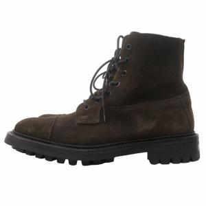 Tricker's スエードレザー スーパーブーツ ブラウン 7.5