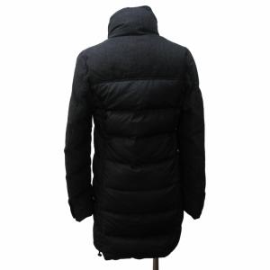 DUVETICA LOTHIRIEL ダウンコート ジャケット 切替 ウール スタンドカラー ダブルジップ 黒 ブラック 42 約L 1023