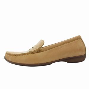 REGAL 美品 コインローファー モカシン シューズ レザー 24 ベージュ F26J