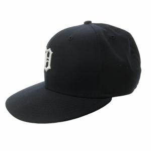 NEW ERA 59fifty デトロイト タイガース ウール ベースボールキャップ 野球帽 帽子 ロゴ 刺? 紺 ネイビー 7 1