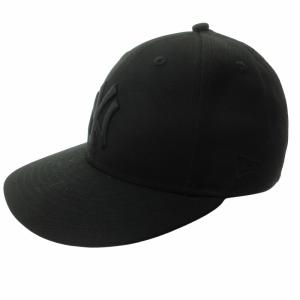 NEW ERA 近年 59fifty ブラック ニューヨーク ヤンキース ベースボールキャップ 野球帽 帽子 ロゴ 刺? 黒 ブラック 7