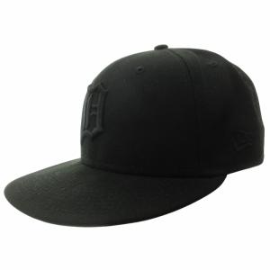 NEW ERA 59fifty ブラック デトロイト タイガース ベースボールキャップ 野球帽 帽子 ロゴ 刺? 黒 ブラック 7 1