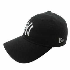 NEW ERA 近年 ニューヨーク ヤンキース ベースボールキャップ 野球帽 帽子 黒 ブラック ロゴ 刺? STK 1113