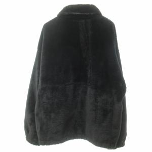 MONKEY TIME 美品 近年 フェイクファー ブルゾン ジャケット ダブルジップ 黒 ブラック XL STK 1113