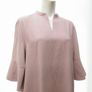 ADORE 23SS クリアジョーゼットワンピース ロング 日本製 531-3140415 ピンク 36 約S 1110 IBO57