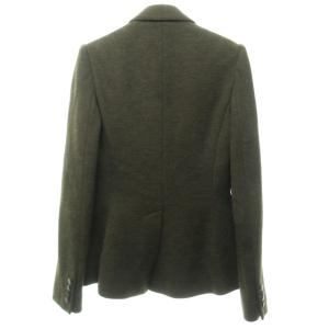 RALPH LAUREN 美品 テーラードジャケット ブレザー 猫柄ボタン ヘリンボーンツイル ウール 総柄 国内正規品 茶 ブラウン 2 約M 1114