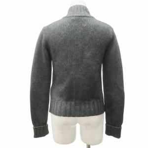 RALPH LAUREN 美品 カシミヤカーディガン ニット セーター レザーベルト ウール混 グレー L IBO57