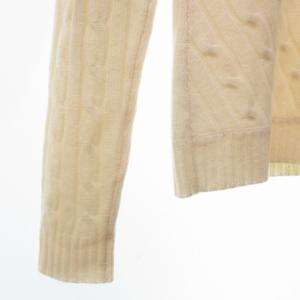 RALPH LAUREN ブラックレーベル カシミヤ100％ ケーブル ニット セーター Vネック 国内正規品 白 ホワイト S 1112 IBO57