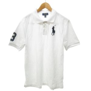 タグ付 ポロシャツ カットソー 半袖 ビッグポニー刺繍 白 ホワイト XLサイズ IBO57 1108
