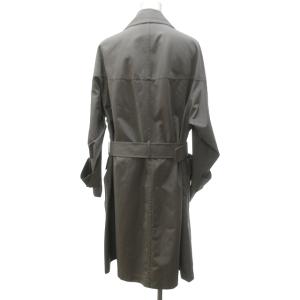 CHANEL ヴィンテージ ベルテッド ダブルブレストコート ココマーク グレー 38