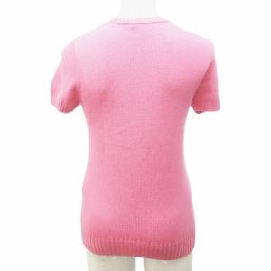 RALPH LAUREN 美品 ニット セーター ポニー刺? 半袖 ピンク M IBO57