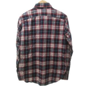 Engineered Garments 美品 フランネルシャツ ネルシャツ カジュアル 長袖 USA製 チェック 赤 レッド Sサイズ IBO57 1116