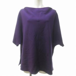 ADORE ドレープネック シャツ カットソー サイドスリット 日本製 531-260711 紫 パープル 38 約M 1114