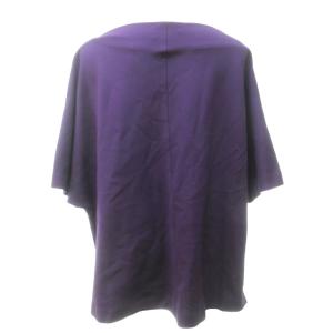 ADORE ドレープネック シャツ カットソー サイドスリット 日本製 531-260711 紫 パープル 38 約M 1114