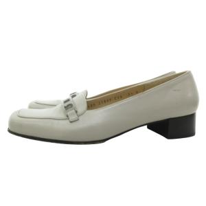 Salvatore Ferragamo ガンチーニ ローファー パンプス シューズ グレー 5.5 約23cm 1123 IBO57