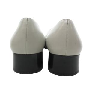 Salvatore Ferragamo ガンチーニ ローファー パンプス シューズ グレー 5.5 約23cm 1123 IBO57