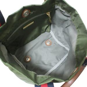 Orobianco ミニハンドバッグ トートバッグ ポーチ付き リモンタ 布製 鞄 カーキ X