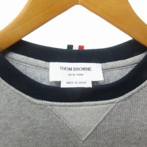 THOM BROWNE 18AW クルーネックスウェット グレー 1