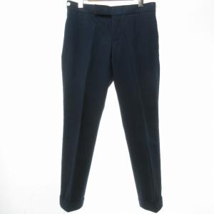 THOM BROWNE 近年モデル コットン チノ パンツ スラックス トリコロール MTC159A-02936415 国内正規品 日本製 ネイビー